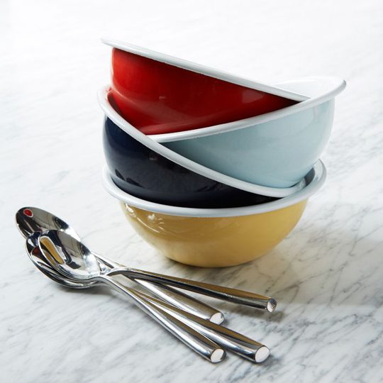 enameled camping bowls