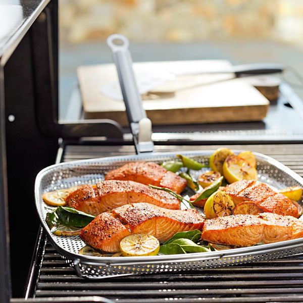 grilling fish and vegetable perfectly