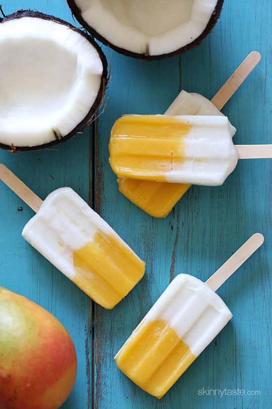 mango coconut pops