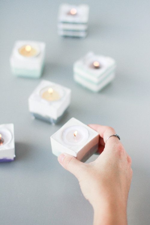 modern candle votives