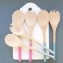 original beech wooden salad server set thumbnail