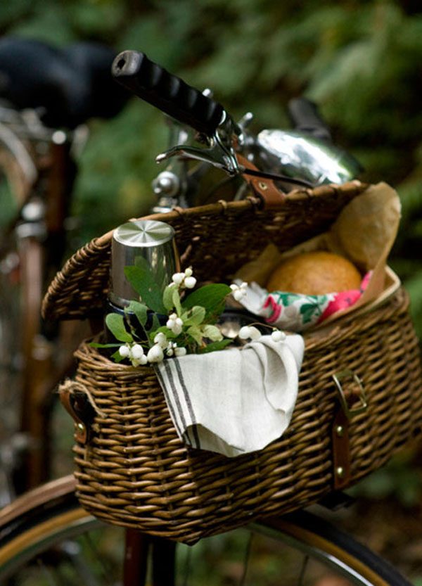 romantic picnic ideas bicycle