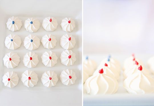 4th of july meringue cookies