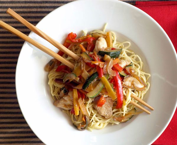 Asian Chicken Noodle Stir-fry
