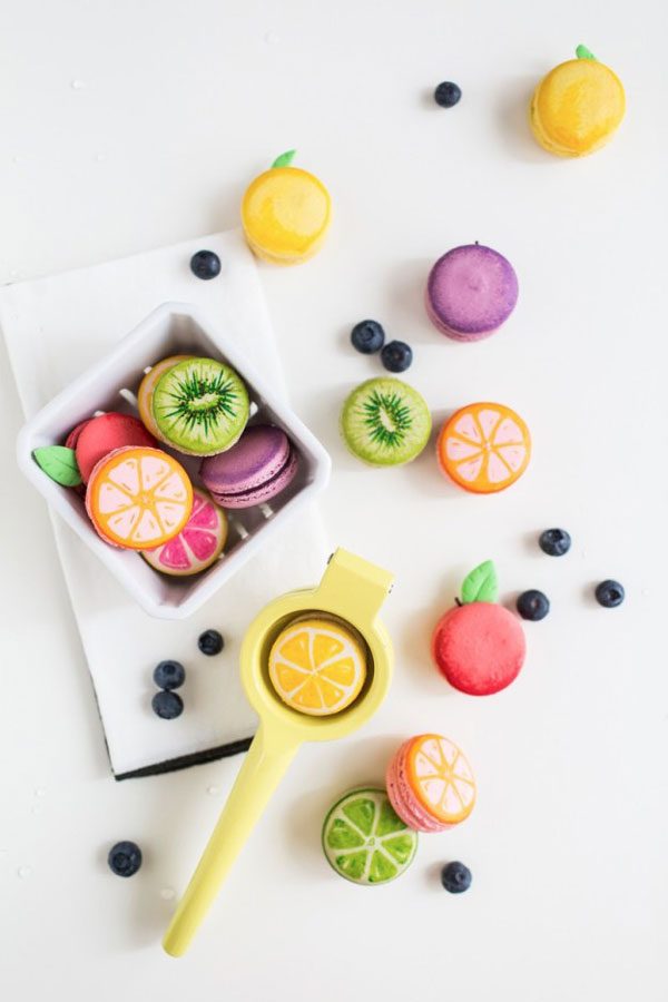 DIY fruit macarons