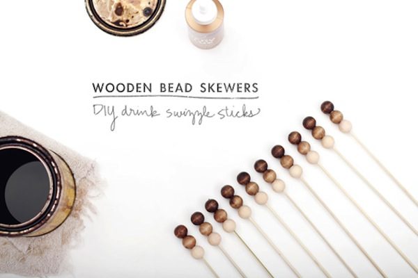 DIY wooden bead skewers