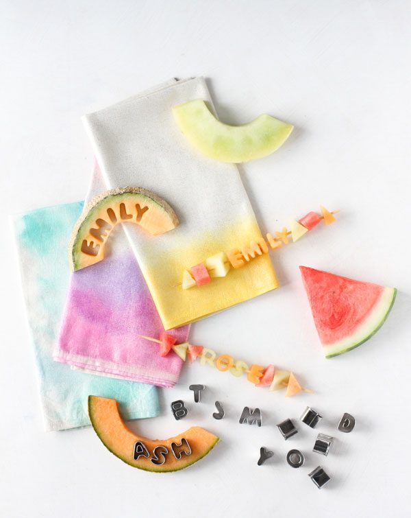 Edible Fruit Kabob Place Cards