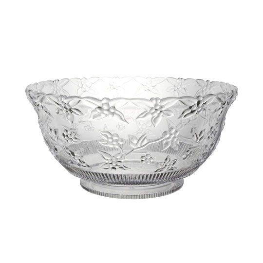 Embossed Clear Punch Bowl