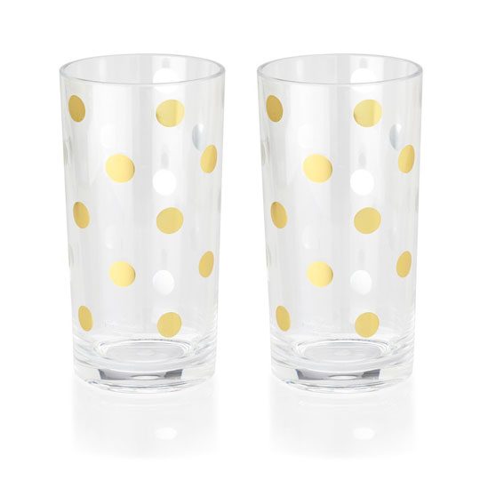 Gold-Dots-Highball-Acrylic-Glasses