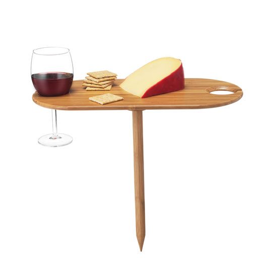 Outdoor Wine Bamboo Table