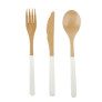 beach picnic bamboo flatware set thumbnail