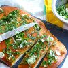 Parmesan Flatbread with Herbs Pesto thumbnail