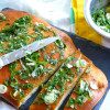 Parmesan Flatbread with Herbs Pesto thumbnail
