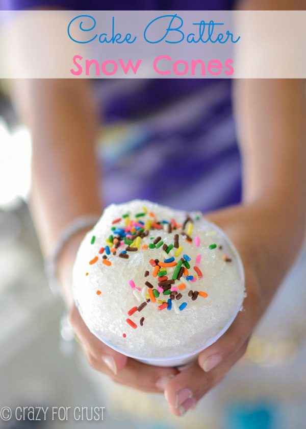 cake batter snow cones