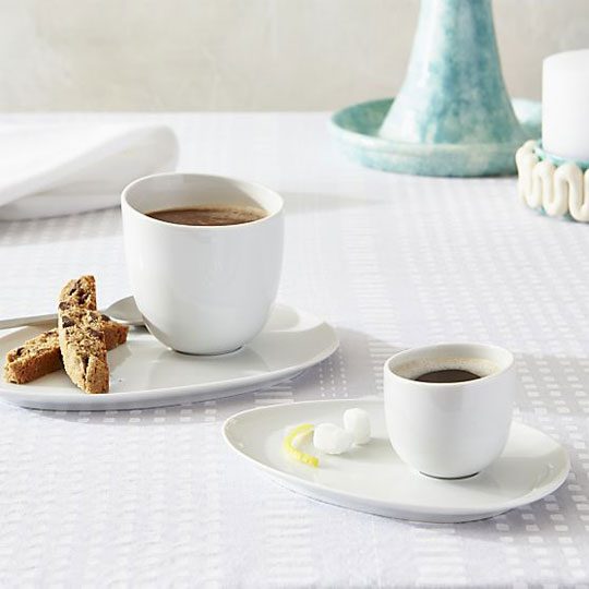 como white espresso cup and saucer