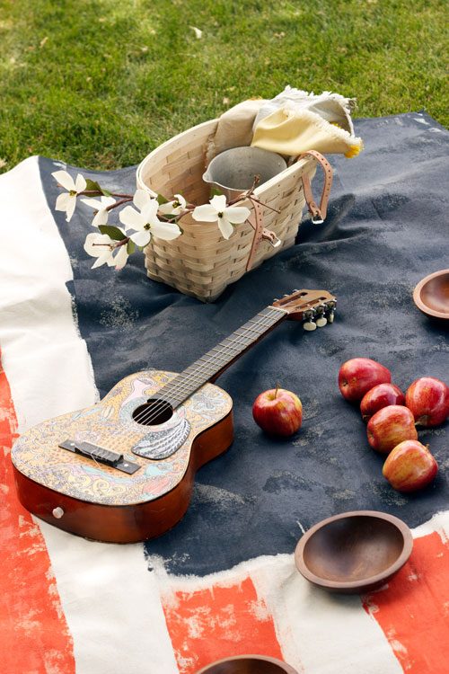 diy 4th july picnic blanket