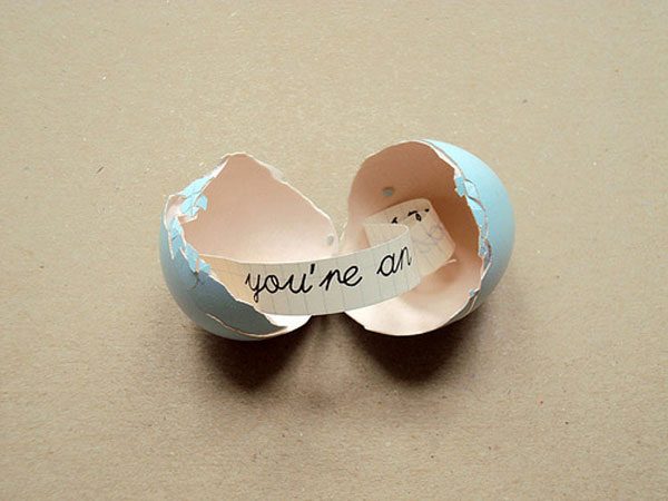 diy Eggshell fortunes