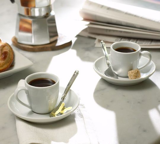 elegant espresso cups and saucers