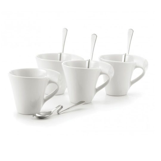 expresso cups and spoons