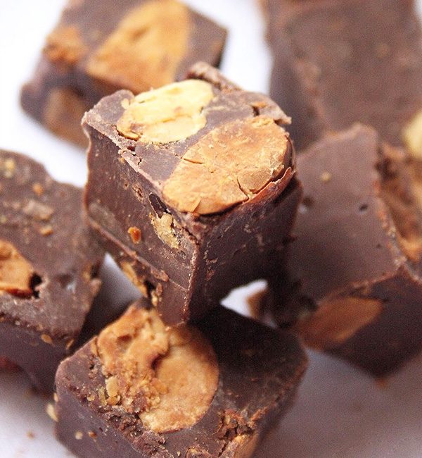 Almond and Hazelnut Chocolate Fudge