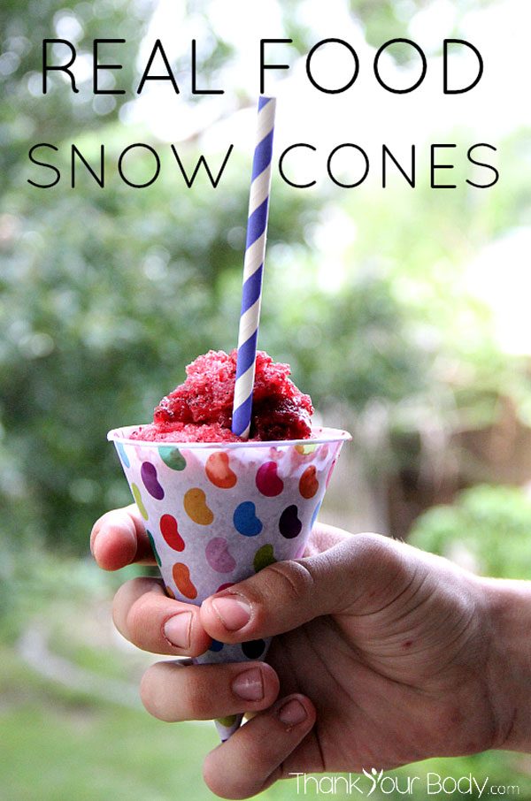 real food snow cones