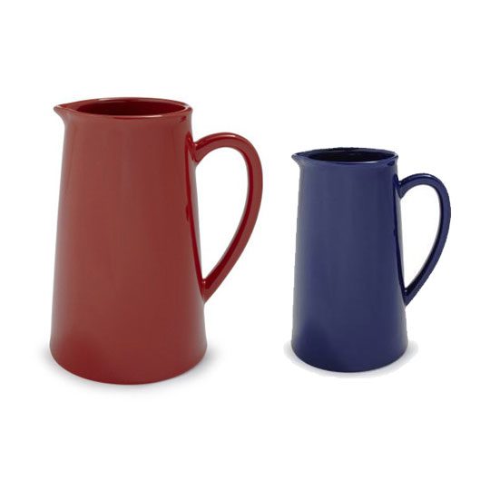 red and Blue Porcelain Pitcher