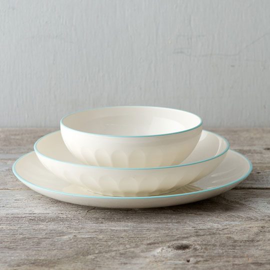 turquoise picnic plates