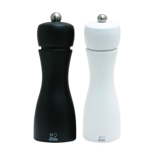 Black Pepper Mill and White Salt Mill Set