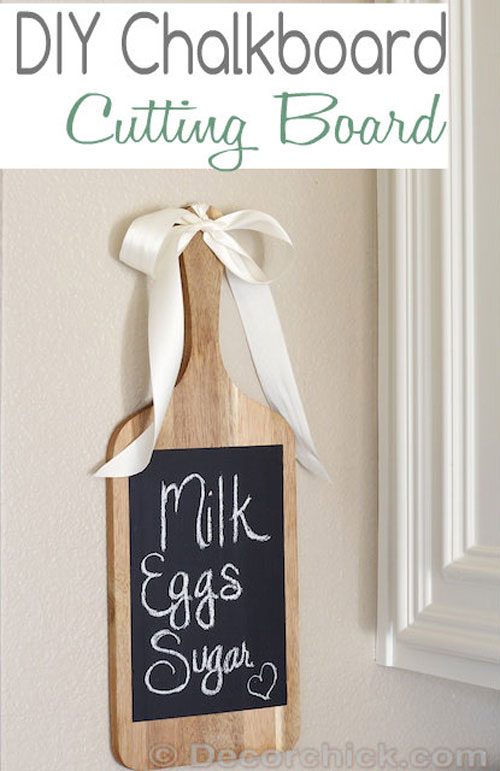 DIY Chalkboard Cutting Board