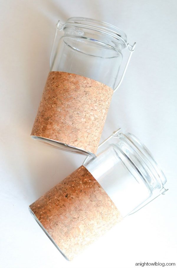 DIY Cork Flower Vases