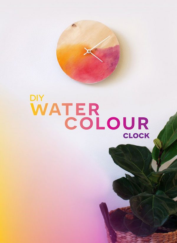 DIY Watercolour Clock