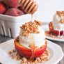 Grilled Peach Crisp Sundaes with Cinnamon Honey Drizzle thumbnail