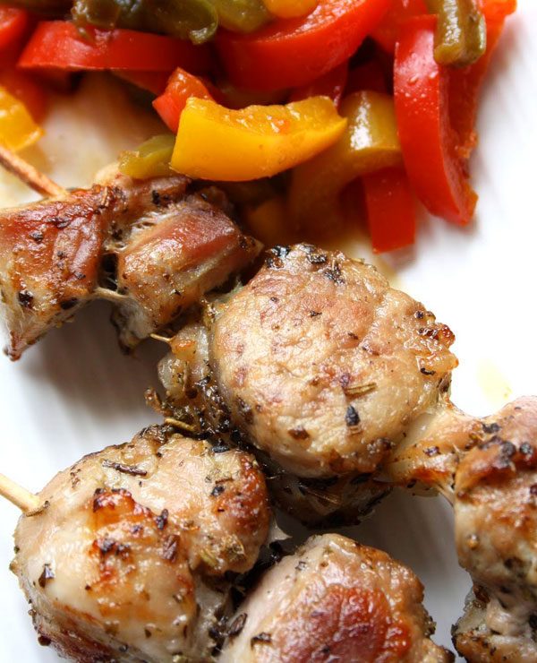 Grilled Pork Tenderloin Skewers