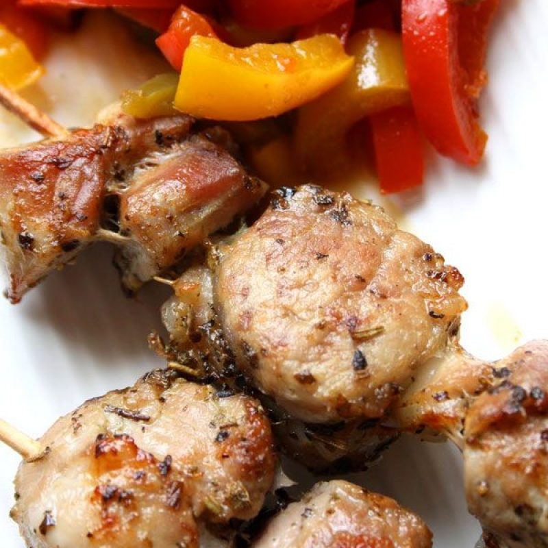 Grilled Pork Tenderloin Skewers Recipe — Eatwell101