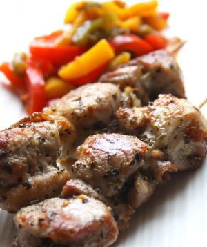 Grilled Pork Tenderloin Skewers