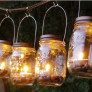 Mason Jar Lanterns Candle Holder Outdoor Lighting thumbnail