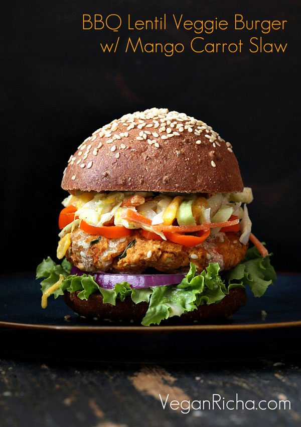 bbq lentil veggie burger recipe