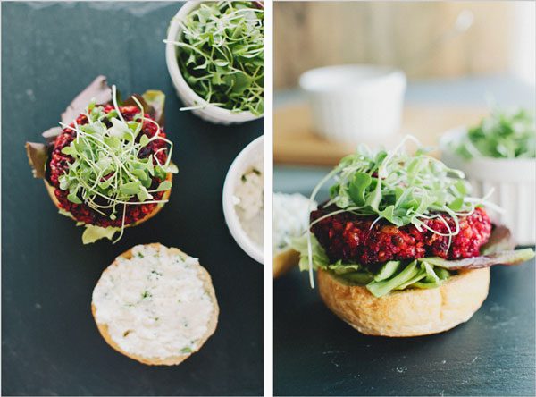 beet veggie burger