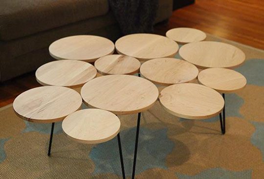 diy cutting board coffee table