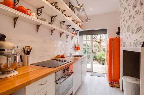 orange kitchen accents