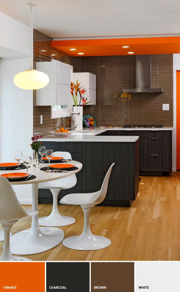 perfect small kitchen color scheme