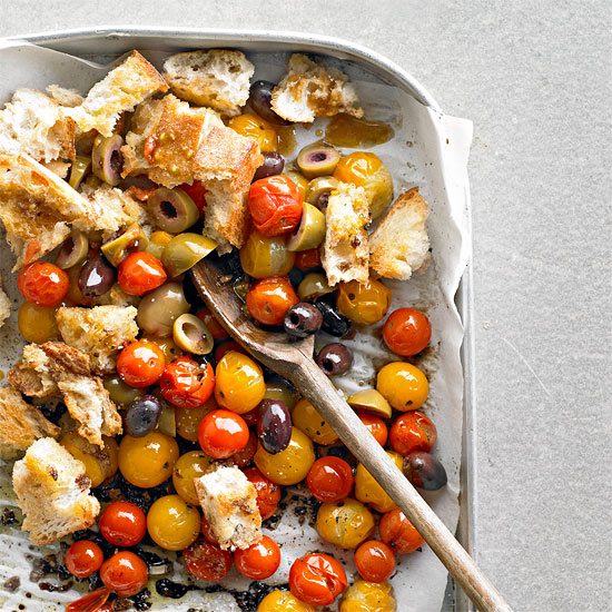 roasted vegetables toss