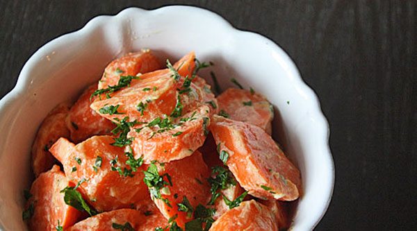 Carrots tahini sauce