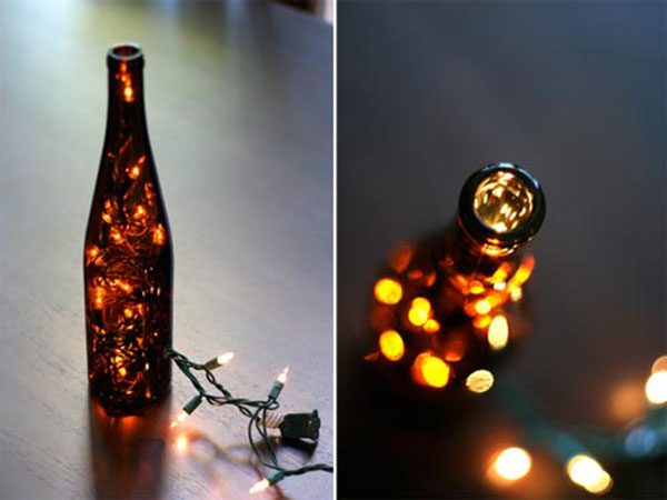 DIY Wine Bottle Light