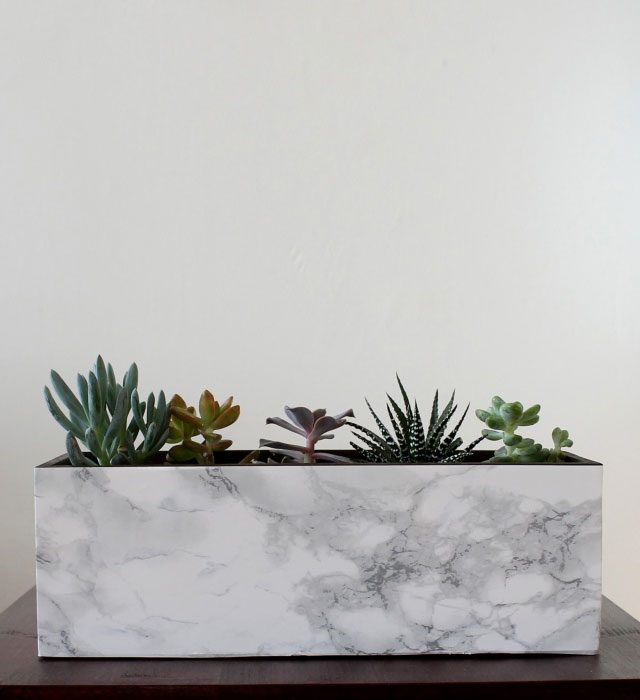 DIY marble planter