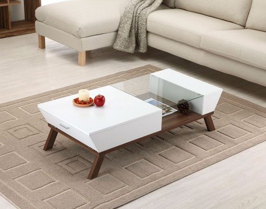 Glass Insert Coffee Table