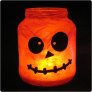 Halloween painted jar luminaries thumbnail
