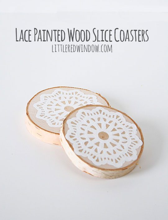 Lace-Painted-Wood-Slice-Coasters