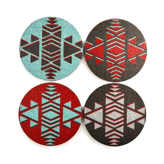 Native Americana Rubber Coasters