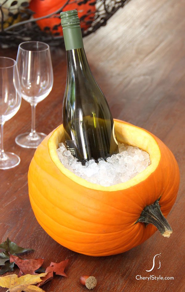 Pumpkin ice bucket